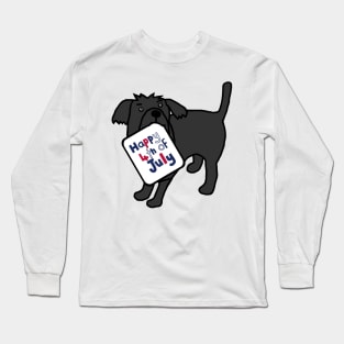 Happy 4th of July says Dog Long Sleeve T-Shirt